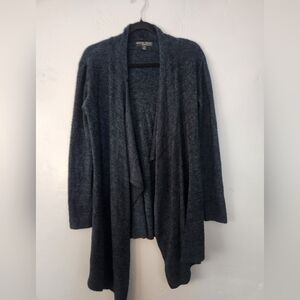 Barefoot Dreams Chiq Lite Cozy Knit Cardigan Emerald/Midnight Green sz S/M